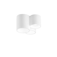 Downlight - FAN I-BANJIE-PL3 Stropní svítidlo Banjie Tubolare, bílé, 3 x GU10, 22 x 19,8 x 14 cm - FANEUROPE