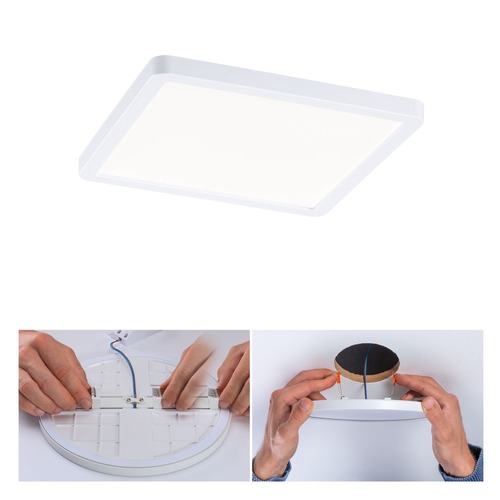 Koupelnová - P 93042 LED vestavné svítidlo Areo VariFit IP44 hranaté 175x175mm 13W 4.000K bílá - PAULMANN - foto 1