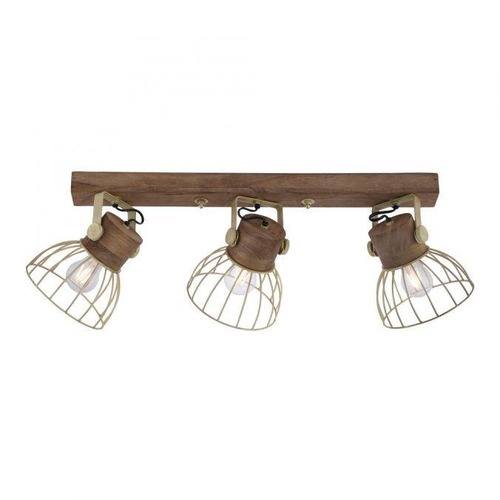 Bodová - LD 11488-60 ALAMI Stropní svítidlo, matná mosaz, E27 vyměnitelné, industriální styl - LEUCHTEN DIREKT / JUST LIGHT - foto 1