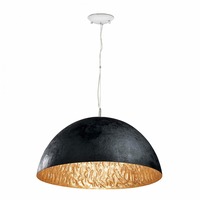 Polokoule - FARO 29468 MAGMA závěsné svítidlo, černá a zlatá - FARO