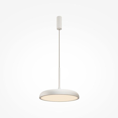 Kruhová - M MOD189PL-L18W3K1 Závěsné svítidlo Gerhard 3000K 26W teplá bílá 1400lm bílý kov - MAYTONI - foto 1