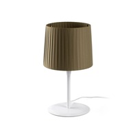 Stolní lampy dekorační - FARO 64310-40 SAMBA bílá/skládaná zelená stolní lampa - FARO