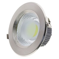 LED svítidla COB - LED COB Downlight Round Inox