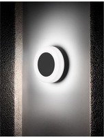 Nástěnná - NV 9529713 Venkovní nástěnné svítidlo TUNE černý hliník a akryl LED 9W 3000K 100-240V 112st. IP65 - NOVA LUCE