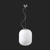 Koule - OS TAN67314 TANIA L1 závěsné skleněné svítidlo nerez leštěná / bílá IP40 3000 K 27W LED DALI (původní kód OS 67314) - OSMONT