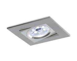 Hranatá - BPM 3000.01.RF.SA-SA.GU Vestavné svítidlo Aluminio Plata, kartáčovaný hliník 1x50W 230V - BPM (starý kód BPM 3000GU)