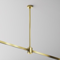 Lištové Magnetic Maytoni Flarity - M TRA158C-IPCL1-BS Stropní upevnění s prodlužovací spojkou 360 mm pro magnetickou lištu 24V mosaz hliník Flarity - MAYTONI