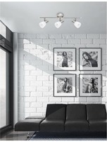 Bodová - NV 667003 Bodové svítidlo PUBLICO opálové sklo nikl satén kov E14 3x5W IP20 bez žárovky - NOVA LUCE