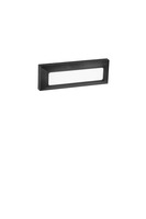 Nástěnná - FAN LED-W-OASIS-NER LED venkovní nástěnné svítidlo Oasis (černé) 3 W, 370 lm, CCT 3000 / 4200 / 6500 K, 23 x 8 x 3 cm - FANEUROPE