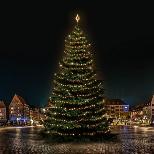 SADY na stromy - DLED TRS701W LED světelná sada na stromy vysoké 21-23m, teplá bílá - foto 1