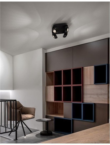 Bodová - NV 9105103 Bodové svítidlo GON černý hliník LED 4x5W 230V 3000K IP20 - NOVA LUCE - foto 1