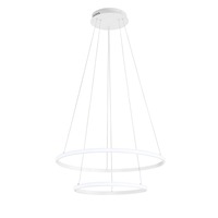 Dekorativní - FAN LED-AXIS-S6040-SPI Závěsné LED svítidlo AXIS, bílá, 31 W, 3360 lm, RGB + CCT, dálkový ovladač, stmívatelné 60/40 x 150 cm - FANEUROPE