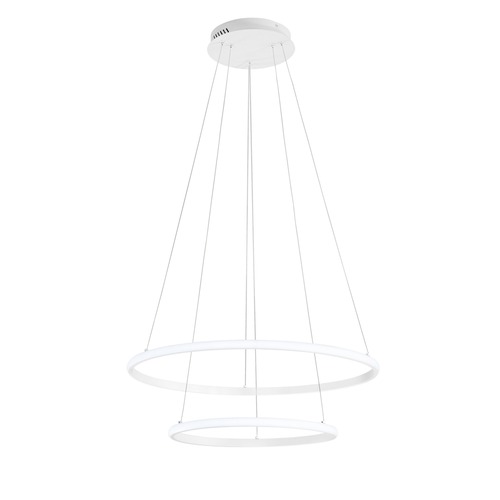 Dekorativní - FAN LED-AXIS-S6040-SPI Závěsné LED svítidlo AXIS, bílá, 31 W, 3360 lm, RGB + CCT, dálkový ovladač, stmívatelné 60/40 x 150 cm - FANEUROPE - foto 1