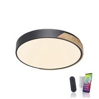 Kruhová - PN 6071-18 Q BILA LED stropní svítidlo Smart Home, pravé dřevo, stmívatelné ZigBee 2700-5000K - PAUL NEUHAUS