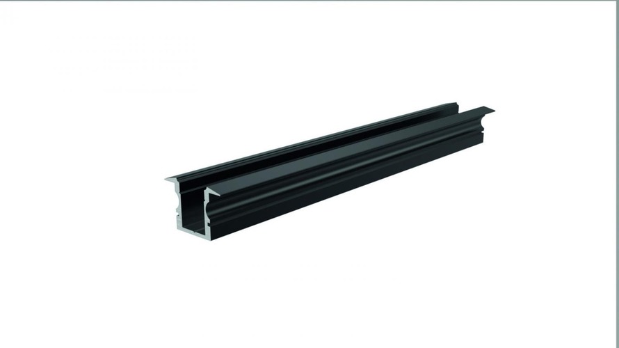 Al profily k zapuštění - IMPR 975103 ET-02-08 vysoký T-profil pro 8 - 9,3 mm LED pásek matná černá - LIGHT IMPRESSIONS - foto 1