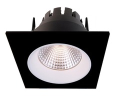 Hranatá - IMPR 565243 Zápustné svítidlo Orionis hranaté černá/bílá LED 6,50W 2700K 645lm - LIGHT IMPRESSIONS