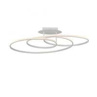 Kruhová - LD 15321-16 LUMACA LED stropní svítidlo bílé moderní světelný kruh do interiéru 3000K - JUST LIGHT