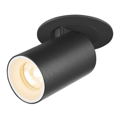 Kruhová - LA 1006892 NUMINOS® PROJECTOR XS stropní zápustné svítidlo, 3000 K, 55°, válcové, černé/bílé - BIG WHITE (SLV) - foto 1