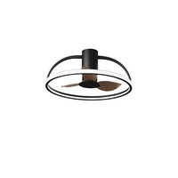 Ventilátory - FAN LED-HADLEY-NER Stropní ventilátorové LED svítidlo VENTILATORE PALE dřevo, 55 W, CCT, 5250 lm, pr. 60 x 25 cm - FANEUROPE