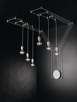 Bodová - FAN I-HABITAT-PL6 BCO Stropní svítidlo Habitat, bílé, 6 x E27, délka 500 cm - FANEUROPE