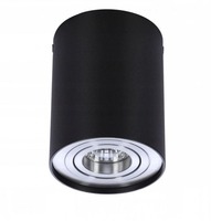Downlight - AZZ AZ0779 Stropní bodové přisazené svítidlo Azzardo Bross 1 black/aluminium AZ0779 GU10 1x50W IP20 9,6cm černo-hliníkové - AZZARDO