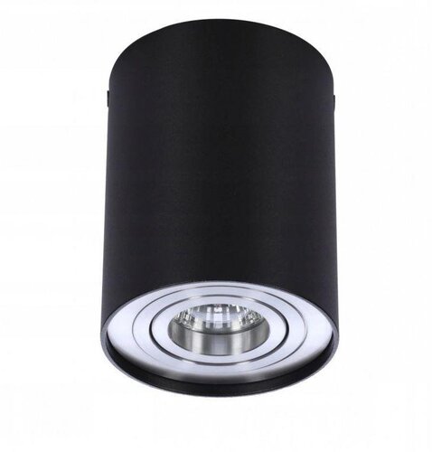 Downlight - AZZ AZ0779 Stropní bodové přisazené svítidlo Azzardo Bross 1 black/aluminium AZ0779 GU10 1x50W IP20 9,6cm černo-hliníkové - AZZARDO - foto 1