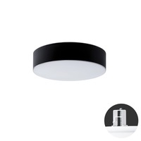Koupelnová - OS ERI67150 ERIS CV3 stropní/nástěnné skleněné polovestavné svítidlo bílá / černá IP44 3000 K 34W LED HF - OSMONT