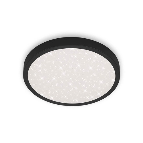 Kruhová - BRILO 3071-015 LED stropní svítidlo hvězdné nebe, pr. 38 cm, 24 W, 3000 lm, černá - BRILO - foto 1