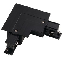Lišty a příslušenství EUTRAC - FAN INC-TRACK-L NERO Rohová spojka černá pro 3f zapuštěnou lištu 11,04 x 5,5 x 3,2 cm levá - FANEUROPE