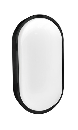 Nástěnná - CEN SMON-162240 SIMPLY LED stropní svítidlo venkovní černé Oval 16W 4000K 1280lm CB IP65  - CENTURY - foto 1