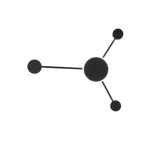 Dekorativní - FAN LED-ETERE-PL3 NER Nástěnné LED svítidlo ETERE černá, 12 W, 1620 lm, CCT, 53 x 46 cm - FANEUROPE - foto 1