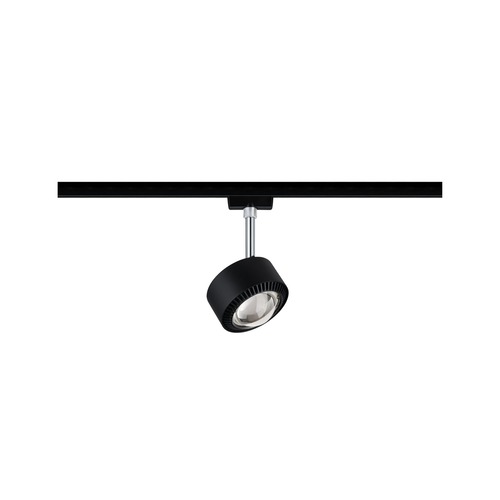 Svítidla - P 96927 URail LED-spot Aldan 9W černá mat/chrom 2700K kov/umělá hmota stmívatelné - PAULMANN - foto 1
