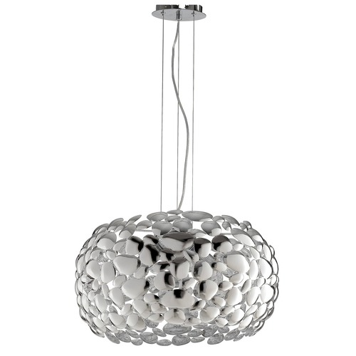 Dekorativní - FAN I-DIONISO-S48-CR Závěsné svítidlo Dioniso, chrom, 3 x E27,48 x 147 cm - FANEUROPE - foto 1