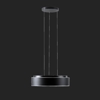 Kruhová - OS ERI67419 ERIS LEC4 závěsné skleněné svítidlo černá / bílo - černá IP40 3000 K 47W LED DALI (původní kód OS 67419) - OSMONT