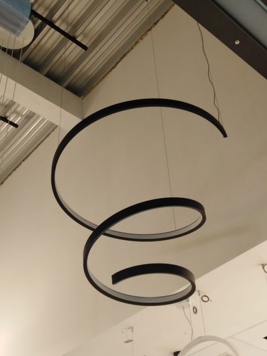 Dekorativní - BPM  SPIRAL 1.250 MM Závěsné svítidlo SPIRAL 125cm průměr černé - BPM - foto 1