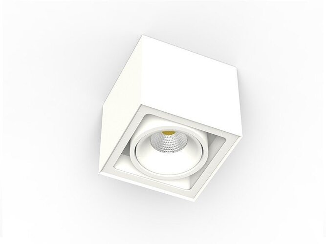 Hranatá - BPM 8207.01.D60.3K Stropní svítidlo CUBE LED 9,3W 60º 3000K 829lm bílé - BPM - foto 1