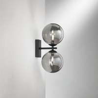 Dekorativní - FAN I-HONEY-AP2-NER Nástěnné svítidlo Honey, černé, 2 x G9, 15 x 16,5 x 23,3 cm - FANEUROPE