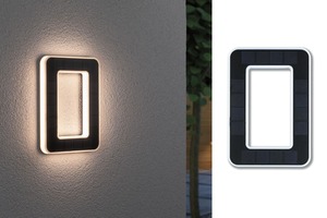 Nástěnná - P 79851 Venkovní solární domovní číslo 0 IP44 3.000K 0,2W nabíjecí baterie výměnná - PAULMANN