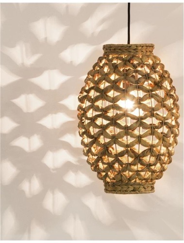 Koule - NV 9858748 Závěsné svítidlo GRIFFIN sušený vodní hyacint černý kabel E27 1x12W 230V IP20 bez žárovky - NOVA LUCE - foto 1