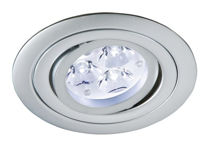Kruhová - BPM 5000.19LED2.40 3 Vestavné svítidlo JANT Aluminio Plata nikl satin 10W 500lm 3000K LED 230V - BPM - foto 1