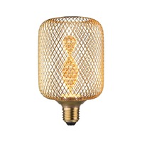E27 - P 29084 Metallic Glow Standard 230V LED žárovka Zyl E27 Helix 3,5W 1800K mosaz - PAULMANN