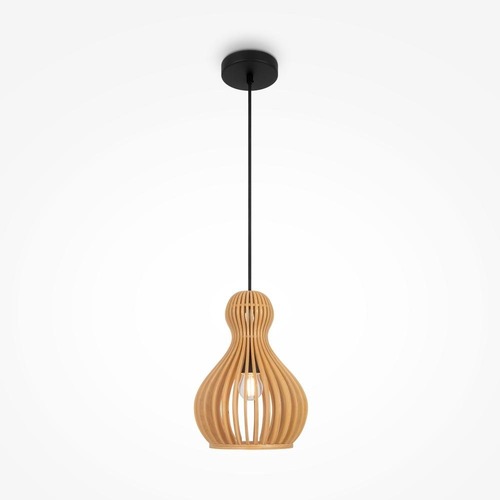 Kónická - M MOD192PL-01W Závěsné svítidlo Roots E27 40W béžový kov skandinávský design - MAYTONI - foto 1