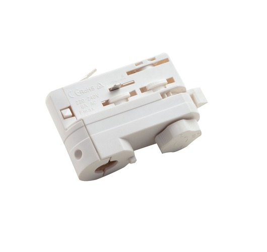 Lišty a příslušenství EUTRAC - FAN LED-TRACK-ADAT Příslušenství Adaptér bílá pro BINARIO 8,3x5,4x3,2 cm - FANEUROPE - foto 1
