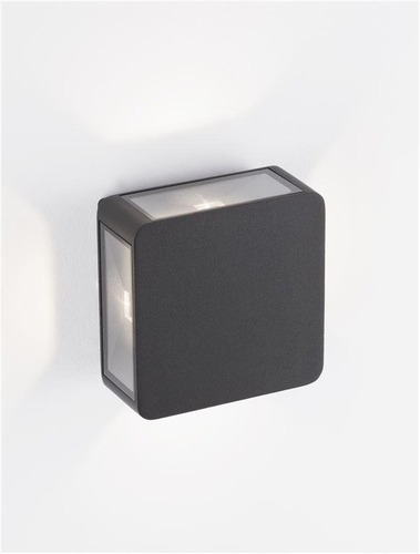 Nástěnná - NV 9492580 Venkovní nástěnné svítidlo SERIKA antracitový hliník a čiré sklo LED 8W 3000K 220-240V 222st. IP65 - NOVA LUCE - foto 1