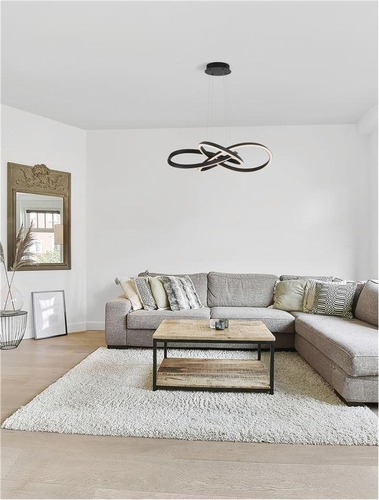 Dekorativní - NV 9248108 Závěsné svítidlo AMARA černý hliník a akryl LED 54W 230V 3000K IP20 stmívatelné - NOVA LUCE - foto 1