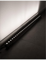 Reflektory - NV 9011102 WALL WASHER nikl satén hliník a sklo LED Chip Philips 15W 3000K DC24V 30st. IP67 - NOVA LUCE