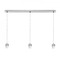 Vícečetná - RED R11777 MORE 80 stropní závěsná základna chrom 230V E27 3x42W - RED - DESIGN RENDL