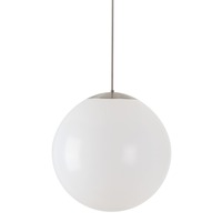 Koule - OS ISI62493 ISIS P4 PE HP závěsné plastové svítidlo kartáčovaná nerez / bílá IP40 3000 K 59W LED - OSMONT