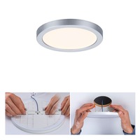 Koupelnová - P 93033 LED vestavné svítidlo Areo VariFit IP44 kruhové 118 6,5W 3.000K matný chrom - PAULMANN