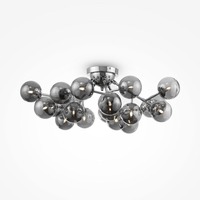 Dekorativní - M MOD545PL-20CH Stropní svítidlo Dallas 20xG9 max 560W kouřové sklo chrom kov designové - MAYTONI